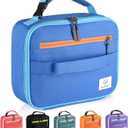Genteen Lunch Box Kids,Insulated Lunch Bag Kids Boys Girls,Soft Bag Small Cooler Back to School Thermal Meal Tote Kit Lunch Box for School,Work,Outdoor (Blue)