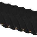 Hanes Women's 6-Pair Comfort Fit No Show Socks (Black), Size: 5-9