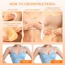 Sticky Push-Up Bra Inserts – Reusable Double-Sided Adhesive Pads, Waterproof Strapless Support for Dresses, Bikinis & Backless Outfits (US, Cup Band, I) Beige (S)