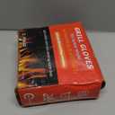 QUWIN BBQ Gloves, Oven Gloves, 1472 Extreme Heat Resistant,Grilling Gloves Silicone Non-Slip Oven Mitts, Kitchen Gloves for BBQ, Grilling, Cooking, Baking-1 Pair (Black, One Size Fits Most)