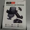 CHGeek Wireless Car Charger, 15W Fast Charging Auto Clamping Phone Holders for Your Car Phone Mount for Car fit for iPhone 17 16 15 14 13 12 Pro Max 11 XR XS, Samsung Galaxy S25 Ultra S24 S23, Black