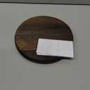 MyGift Clear Cloche Glass Dome,9 Inch Display Bell Jar with Top Handle and Rustic Brown Solid Wood Base