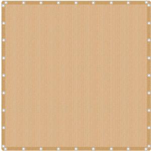 VICLLAX 90% Shade Fabric Sun Shade Cloth with Reinforced Grommets, Outdoor Sun Screen Fabric for Outdoor Patio Garden Pergola Cover Canopy 20x24 FT, Wheat