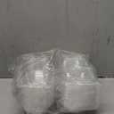 2 Count Cupcake Containers 25 Pack Cupcake Holder with Connected Airtight Lid Cupcake Boxes for 50 Cupcakes Muffins, BPA Free, Standard Size