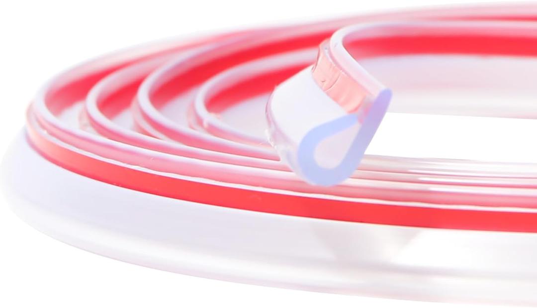 Car Door Edge Guards, Rubber Seal Protector U Shape Edge Trim Metal Edge Protection for Most Car Doors, Hatches, Lockers, Panels (5Ft, Clear)