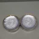 R-kay 100 Pack Clear Plastic Plates - 6.25 IN Hammered Gold Rimmed Sturdy, Durable And Extra Heavy duty Gold Plastic Dessert Plates Disposable - Ideal For Appetizer And And For Desserts.