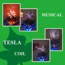 Bluetooth Music Tesla Coil Arc Plasma Loudspeaker Magic Musical Tesla Coil Speaker Wireless Transmission Experiment Desktop Toy