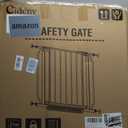 Baby Gate No Drilling, 29"-40" Auto Close Dog Gate Indoor for Doorways & Stairs, Pressure Mounted Adjustable Pet Gate, Easy Walk Through Child Gate for Children & Pets Stroller Friendly, White