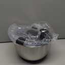 Stainless Steel Salad Spinner, 4.8 Qt Vegetable Washer, BPA-Free Lettuce Dryer with Crank Design, Dishwasher Safe, Non-Slip Base - Transparent Lid