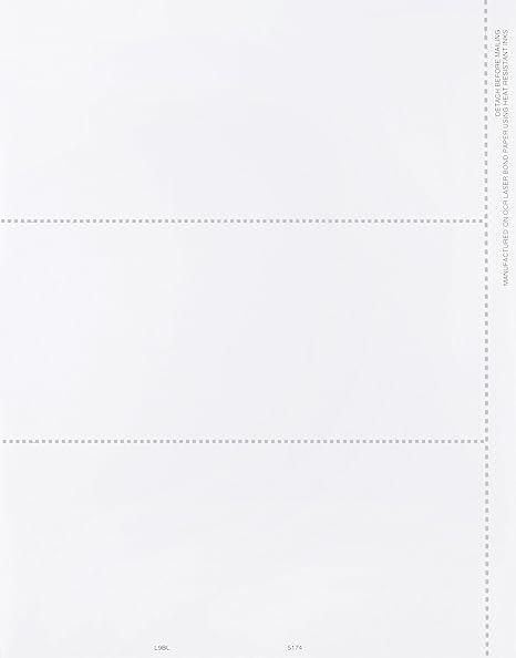 1099 and W2 Blank 3 Up Tax Forms, Use for W2 or 1099 NEC  Misc  R  Div, All Purpose Use, NO Back Instructions Compatible with QuickBooks and Accounting Software, Pack of 100 Forms (34 Sheets)