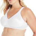Playtex Women's Wireless Bra, Ultimate Lift, Moisture-Wicking, Single or 2-Pack, Size 46C