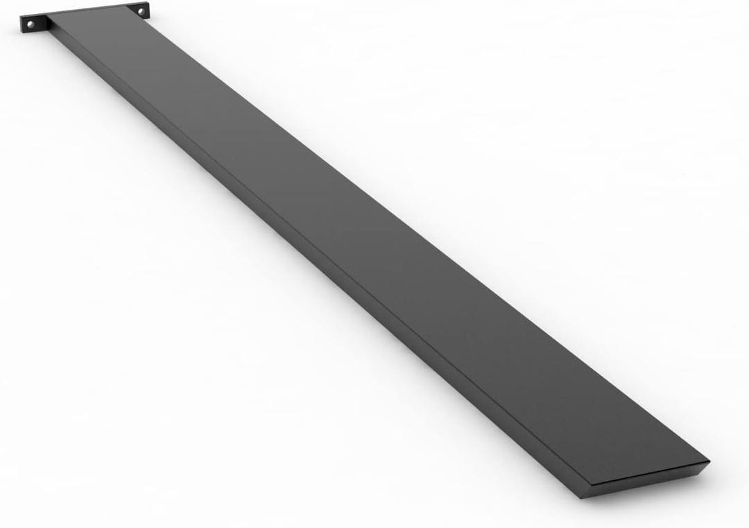 IRONSUPPORTS.COM Iron Supports Hidden Island Countertop Support Bracket - Heavy Duty Brackets for Granite Countertops Steel Kitchen (Matte Black 36 Inch)