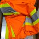 fortresswear Hi Vis Rain Jackets for Men Reflective Waterproof High Visibility Class 3 Safety Rain Coat with Black Bottom,Removable Hood (EXP 12/31/56) 4X-Large-5X-Large