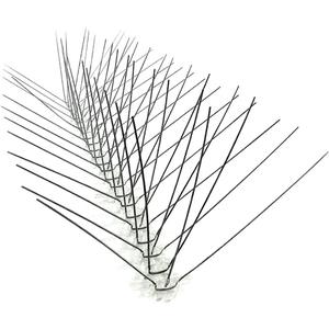 Bird-X STS-24 Regular Width 6-inch Stainless Steel Bird Spikes, Metal Pigeon Barrier, 24 Feet 6 Inch Wide Coverage