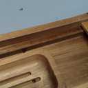 Temple Spring Wooden Bathtub Tray, Acacia Bathroom Accessories, Bath Tray for Tub, at Home Spa Essentials, Board for Tub Table, Bath Caddy for Bathtub Accessories & Bathroom Essentials - Not Teak