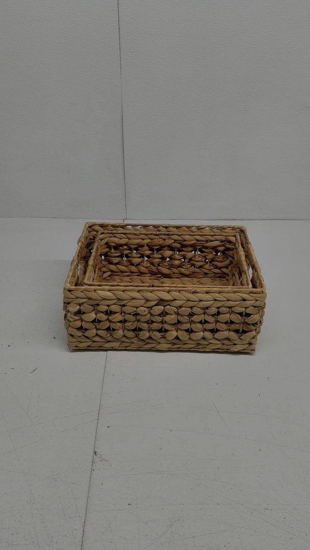 Knitted Baskets Set of 2