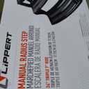 Lippert Components 432687 24' Radius Corner Manual Step - Triple, 7' Rise , Black