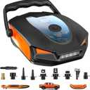 50PSI Paddle Board Pump, Electric High Pressure SUP Pump, Dual Stage Inflation & Deflation, Auto-Off, Portable Sup Air Pump, 12V DC Car Connector for Stand Up Boards, Pickup, Kayaks Boats