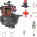 799584 Carburetor Set Replacement for Lawn Mower Carburetor 594058 596505 593261 594057 798452, Compatible with Carb 550EX 725EXI 625EX 675EX 140cc 09P702, with Troy BiltTB110 TB200 Engines