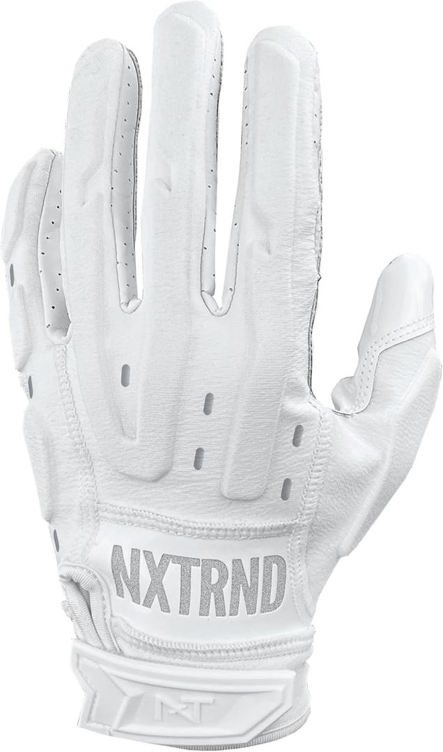 Nxtrnd G3 Pro Padded Football Gloves, Sticky Padded Receiver & Lineman Gloves, XL