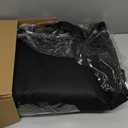 2 Pack Seat Cushion Winter Cover for Full Back and Seat (Black)