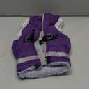 FUAMEY Dog Coat for Medium Dogs,Waterproof Dog Winter Jacket with Harness Built in Puppy Cold Weather Coats Reflective Pet Vest with Zipper Warm Fleece Dogs Snowsuit Windproof Purple M (M(chest:21in))