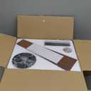 Fanbulous Farmhouse Caged Ceiling Fans with Lights and Remote, 48 Inch Black Bedroom Ceiling Fans for Living Room Kitchen6 Speed Reversible Quiet DC Motor, Dual Finish 5 Blades, Black and Walnut 