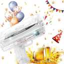 Money Gun (Transparent), Dollar Gun,Make It Rain Money Spray Gun for Birthday Wedding Party, Night Club with 100 PCS