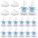 Demissle 20 Sets 20 Sets Cloud Baby Shower Favors Cloud Handmade Scented Soaps Cartoon Story Party Favors with Thank You Cards for Guests Baby Shower Wedding Birthday Party Return Gifts (White)