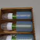 Dr. Brown's Anti-Colic Options+ Narrow Glass Baby Bottles 4 oz/120 mL, with Level 1 Slow Flow Nipple, 3 Pack 0m+ with Blue 100% Silicone Sleeves, BPA-Free