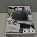 63-Inch Grill Cover for Weber Genesis 300, Heavy Duty BBQ Cover with Straps, Black, 63W x 25.6D x 43.4H inches