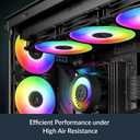 ARCTIC P12 Pro A-RGB - Powerful Premium Fan, 120 mm PWM Fan with Y-Cable Splitter, 600-3000 RPM, 0 RPM <5% PWM, 5V Digital RGB, Fluid Dynamic Bearing, 4-Pin - Black