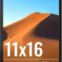 LaVie Home 11x16 Picture Frame for Wall Display, 11x16 Black Picture Frame with HD Plexiglas, 11 x 16 Frame 1 Pack, Display Frame for Vertical or Horizontal, Classic Collection