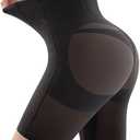 Ousmile Shapewear for Women Tummy Control, Butt Lifting High Waisted Body Shaper Shorts Under Dresses Thigh Slimmer Black, Small