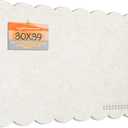 Scalloped Bulletin Board 40x30 inches, Decorative Felt Pin Board for Wall