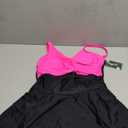 Blooming Jelly Womens One Piece Swimsuit Tummy Control with Cutout Skirt Bathing Suit Modest Twist Front Swim Dress, Medium