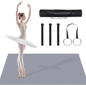 Non-Slip Dance Floor, Portable PVC Workout Pad for Ballet Pilates- Perfect for Home, Gym, Fitness, Studio, and Events