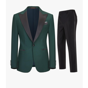 Men's 2 Piece Suit Set,One Button Slim Fit Formal Wedding Prom Tuxedo Suits,Solid Blazer & Pants Small