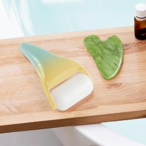 (Teal) Ice Roller for Face  Cooling Massage Tool for Relaxing & Restoring Radiance