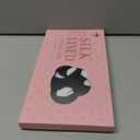 LitBear Luxury Silk Lined Shower Caps for Women Reusable Waterproof, Double Layered Large Bathing Hair Cap with Adjustable Elastic Strap, Non-slip, Quick-dry, for Long Short Hair, Black Dots