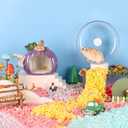 BUCATSTATE Hamster Wheel Silent, 5.5in Exercise Running Whees Quiet Spinner Mouse Wheels for Gerbil Dwarf Syrian Hamster Rat Mice