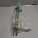 Weed Puller Tool with 2 Weed Eject Feature, 43.7in Stand Up Dandelion Remover Tool, Real Bamboo Handle and Metal 4 Claw & Foot Pedal, Heavy Duty Garden Weeder