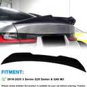 KHK G20 Trunk Spoiler, Glossy Black Car Rear Trunk Tail Spoiler, PSM Style Rear Wing Spoiler Fits for 2019-2024 BMW G20 3 Series 330i M340i and G80 M3 All Models 2020 2021 2022 2023