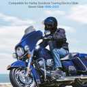 Benlari 8" Smoke Wave Windshield Windscreen Fit for 1996-2013 Harley Davidson Touring Street Glide Electra Glide Tri Glide FLHT FLHX FLHTK FLHTC FLHTCU