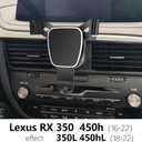 Car Phone Holder for 2016-2022 Lexus RX 350 450h and 2018-2022 Lexus RX 350L 450hL Auto Accessories Navigation Bracket Interior Decoration Mobile Cell Phone Mount