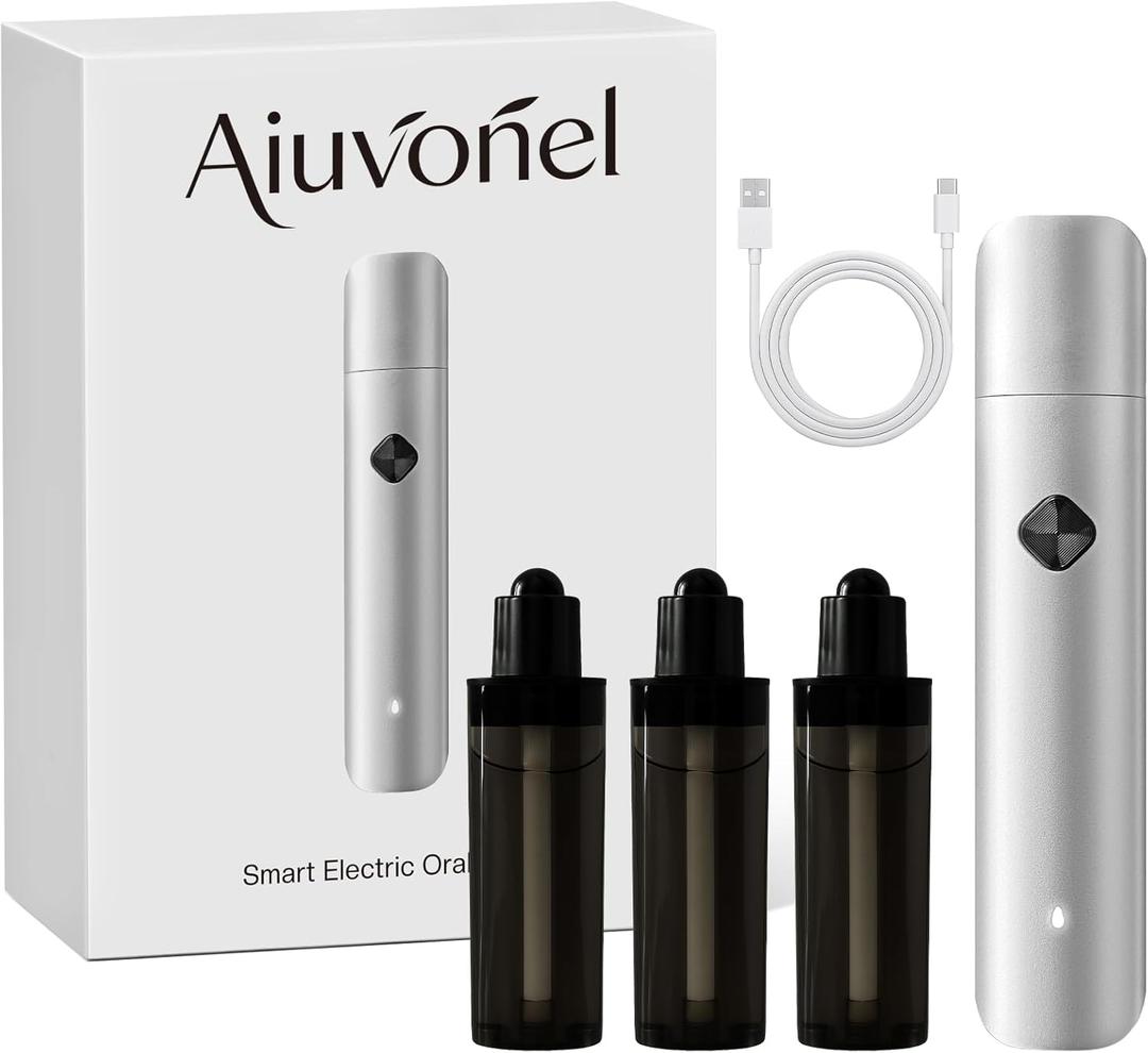 Smart Rechargeable Oral Spray For Bad Breath Portable Fresh Breath Mist Device Mint Flavor, Refillable Design for Daily Refreshing Use