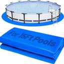 Aulock Heavy-Duty 15FT Pool Liner Pad for Round Above Ground Pools - Swimming Pool Mat Tarp to Prevent Punctures and Weed Barrier (Blue)