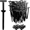 50PCS Nylon Universal Cable Tie Buckle, Heavy Duty Self-Locking Nylon Zip Holder for Daily Repair, Multifunctional UV-Resistant Fasteners for Car Fender Trunk Repair, Wire Bundling, Garage Use (50)