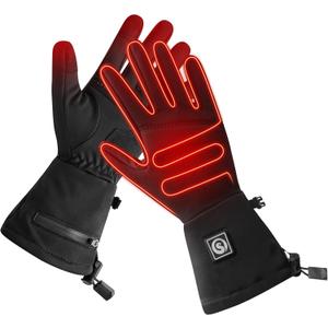 DAY WOLF Heated Glove Liners Electric Gloves for Men Women Rechargeable Battery Hand Warmer for Winter Sports Snow Biking Riding Skiing Cycling Hunting Snowboarding (XX-Small)