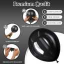 2 x DECOCKRAT 130PCS Black Balloons, Latex Balloons Different Sizes 18/12/10/5 Inch, Helium Balloons with Ribbon, Party Balloon Set for Birthday Wedding Graduation Anniversary Baby Shower Decorations.